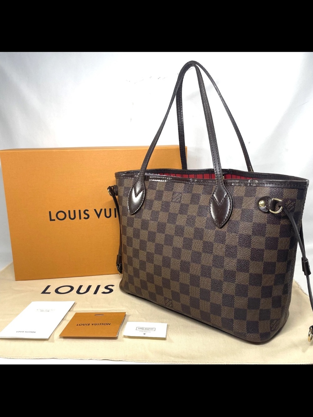 Louis Vuitton Brown Damier Ebene Tote Bag